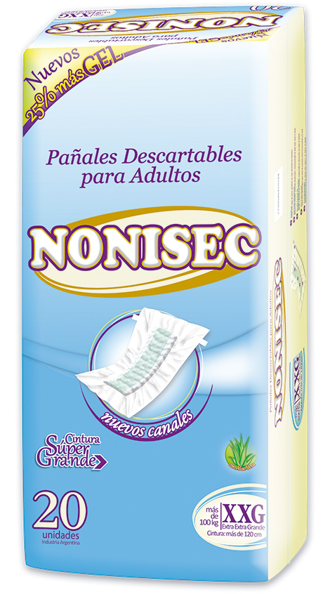 Pañales Para Adultos Nonisec Xg Con Gel – 100 Unidades – SERAMH